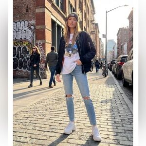 Boyish The Zachary High Rise Skinny Jeans in Blue Angel Size 27